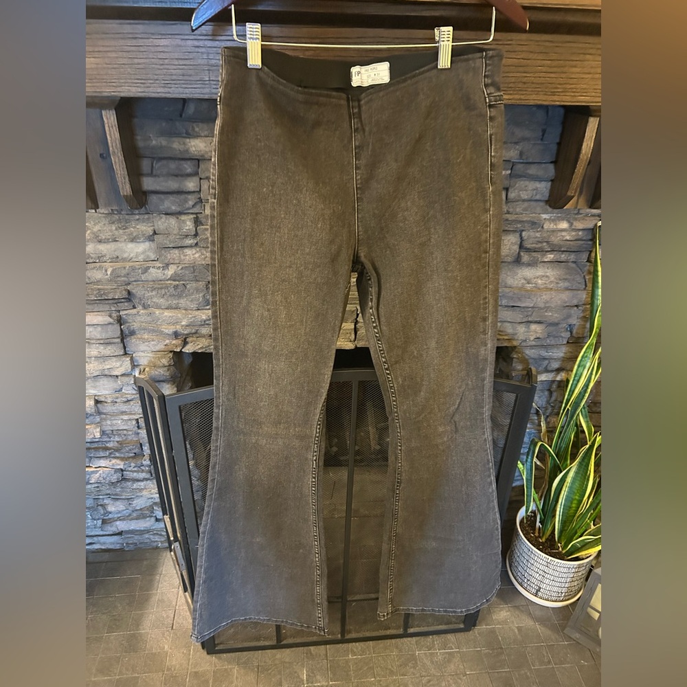 Free People Charcoal Flare Jeans